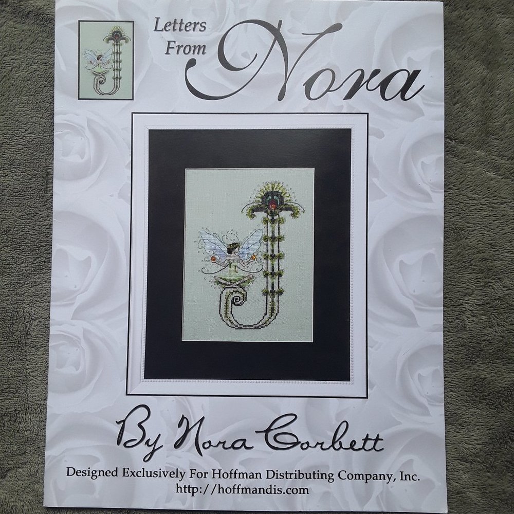 Nora Corbett Letters from Nora "J" cross stitch